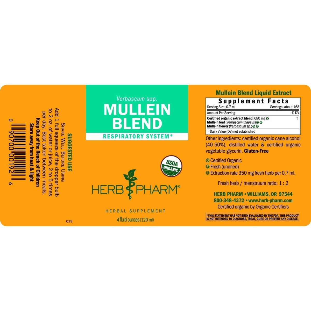 Herb Pharm Mullein Blend 4oz