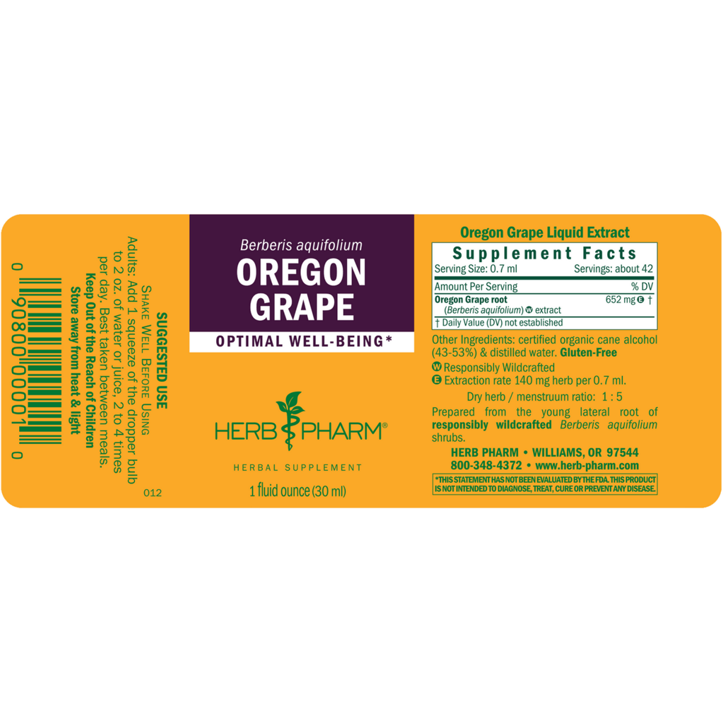 Herb Pharm Oregon Grape 1oz