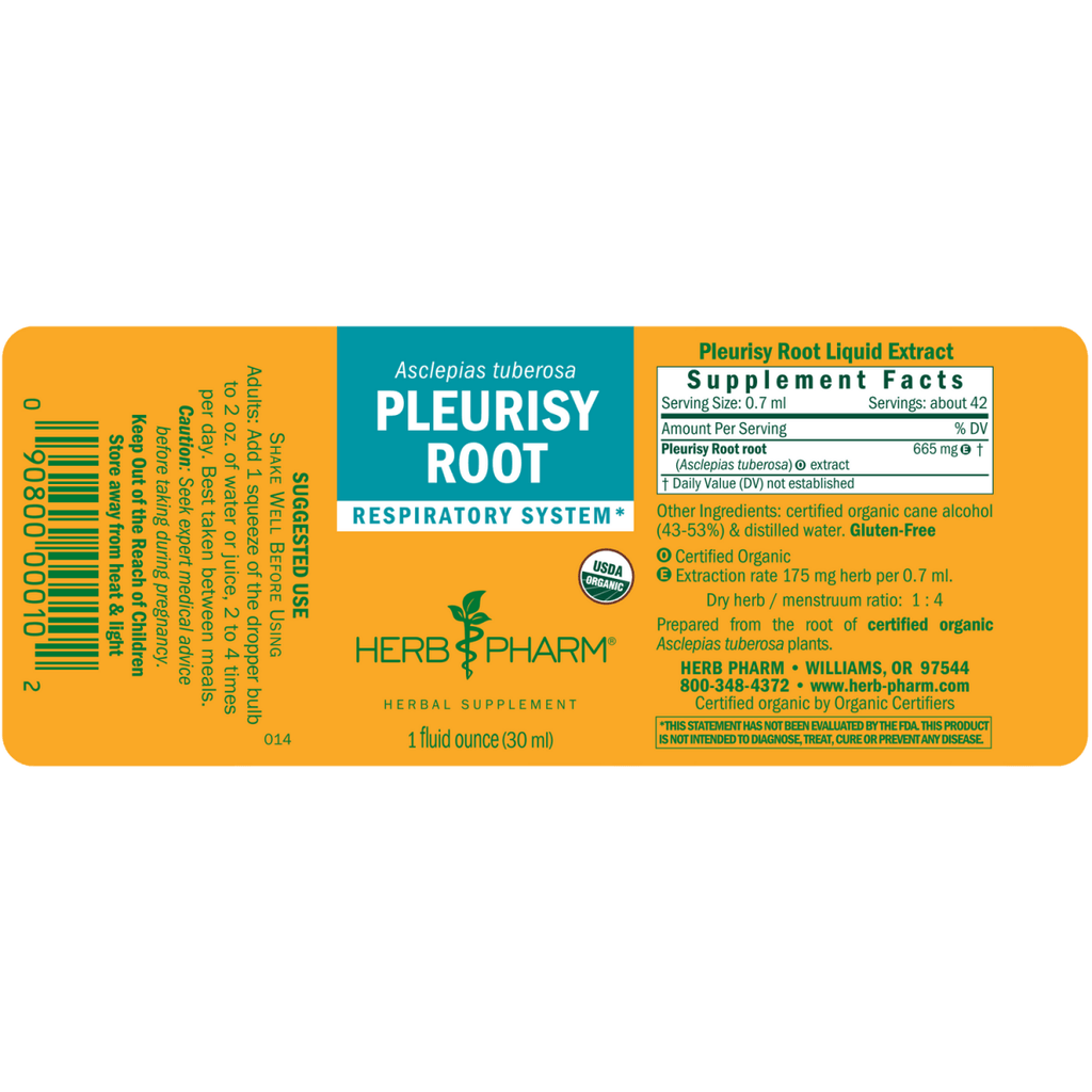 Herb Pharm Pleurisy Root 1oz