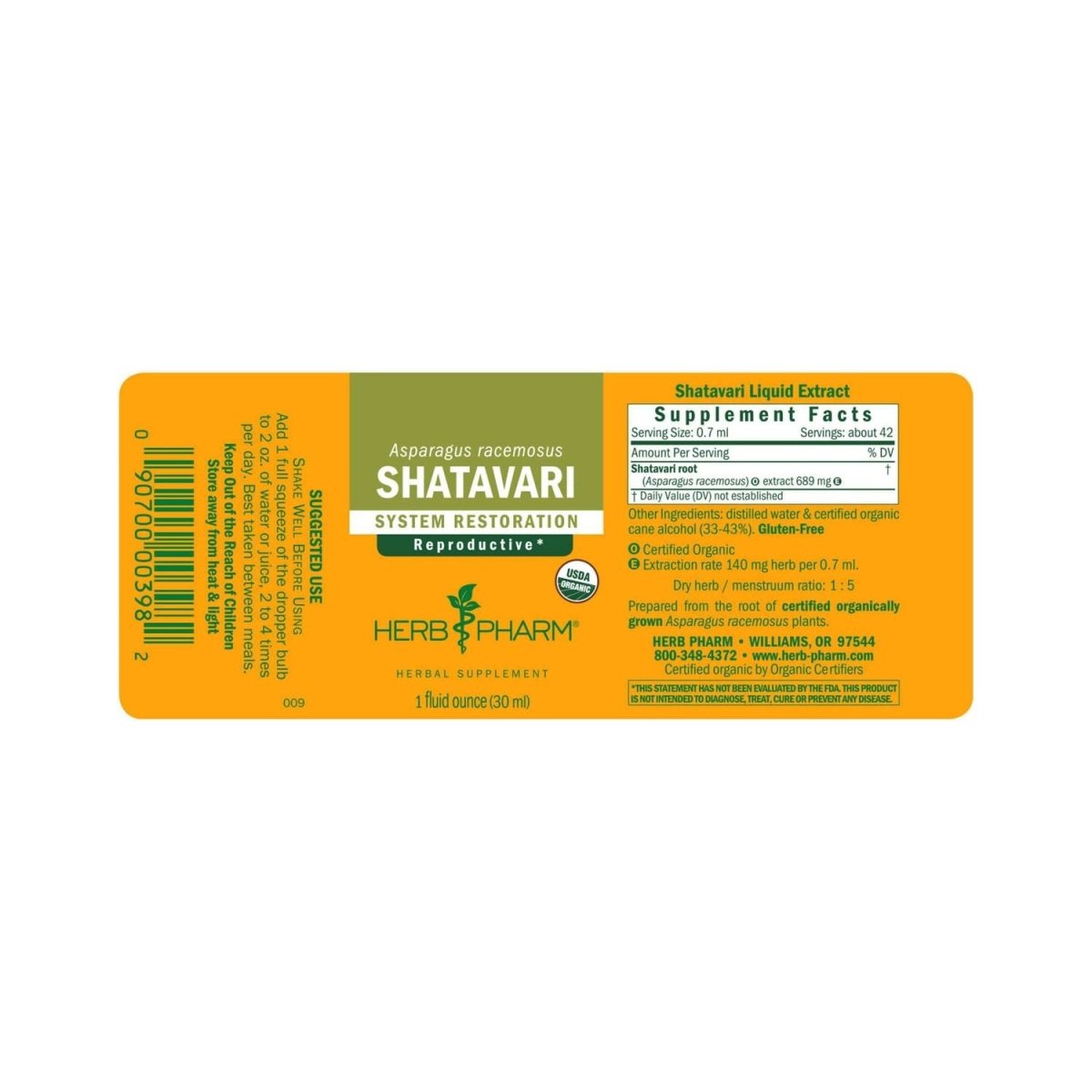 Herb Pharm Shatavari 4oz