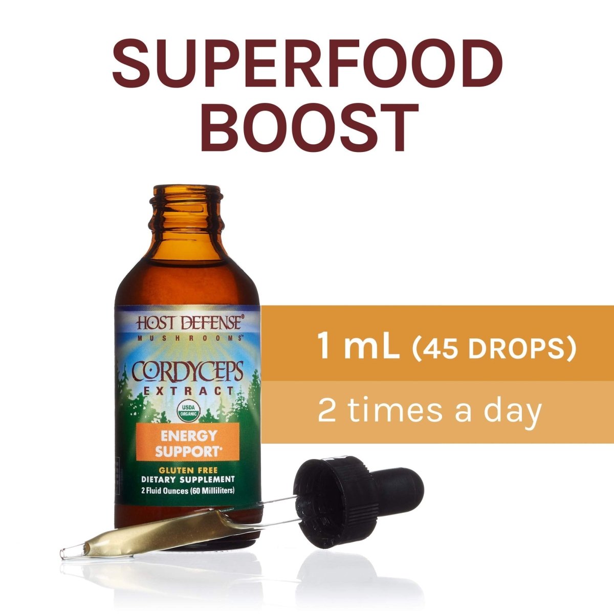 Host Defense Cordyceps Extract 2oz -