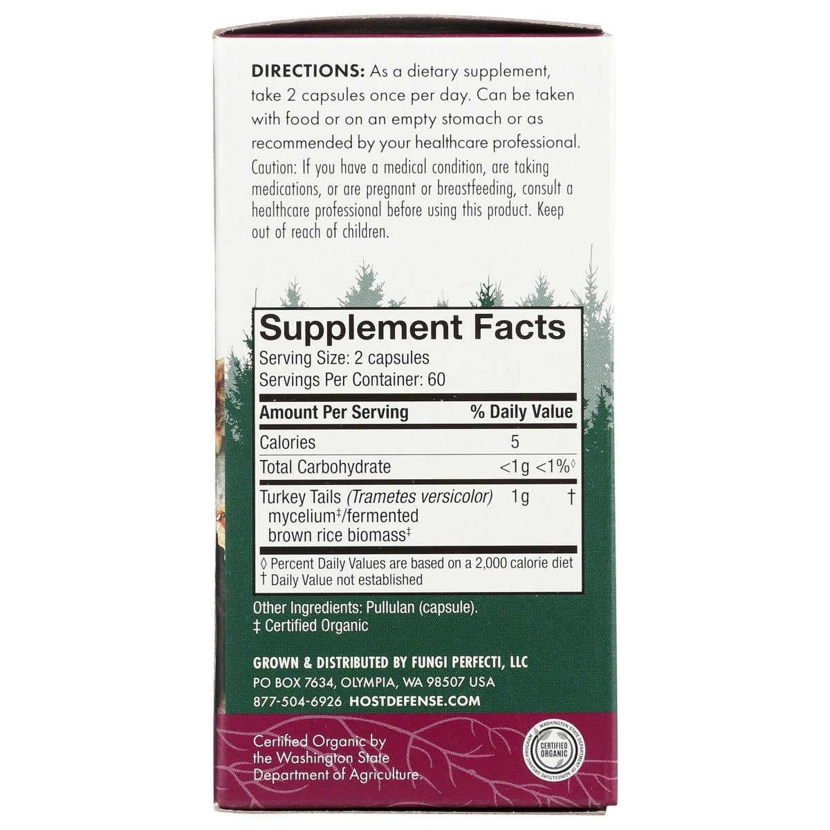 Host Defense Turkey Tail 120 Vcaps -
