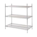 WIRE SHELF 18"x48" CHROME 4 CT DS