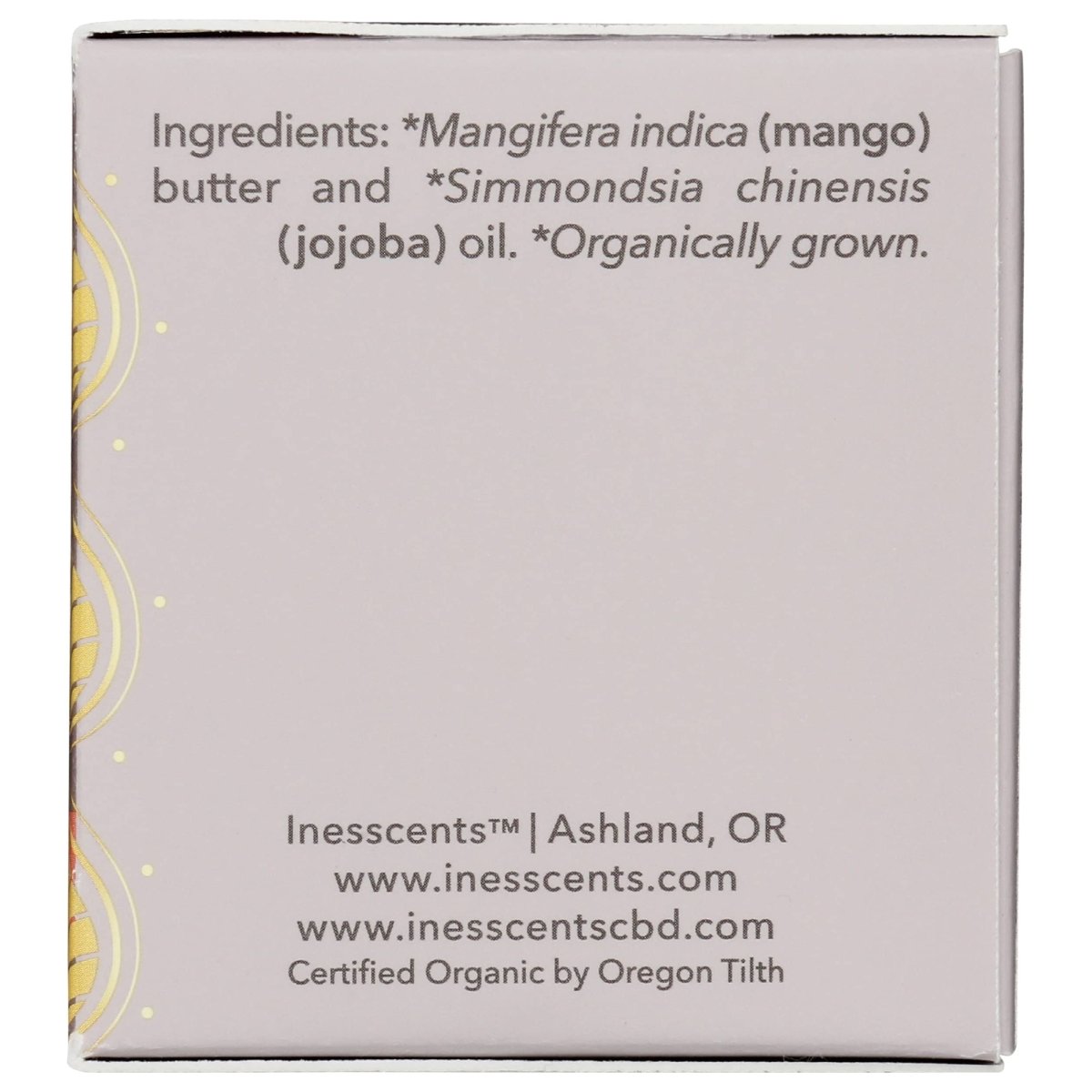 Inesscents Aromatic Botanicals - Organic Mango Butter Unscented - 4 fl. oz.