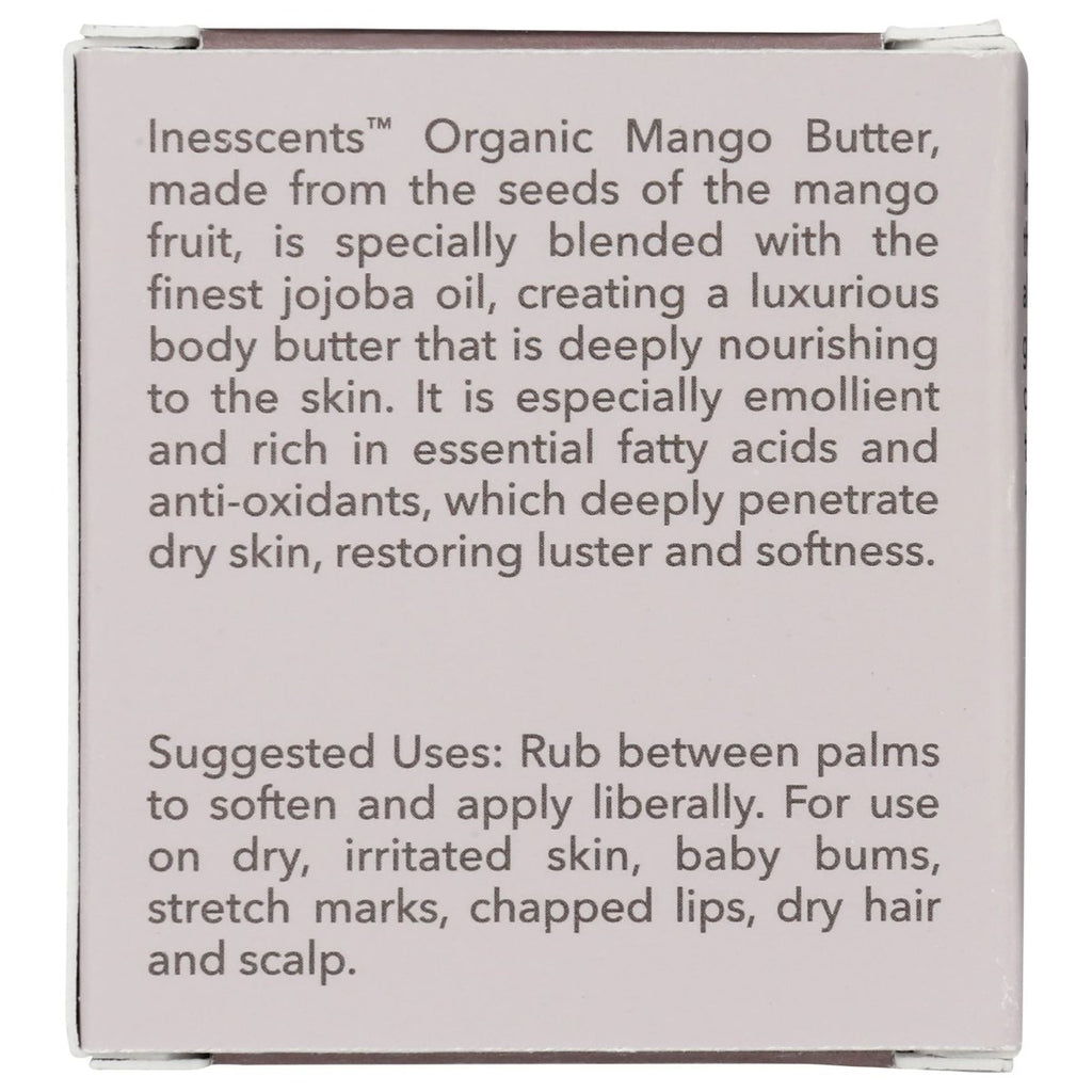 Inesscents Aromatic Botanicals - Organic Mango Butter Unscented - 4 fl. oz.
