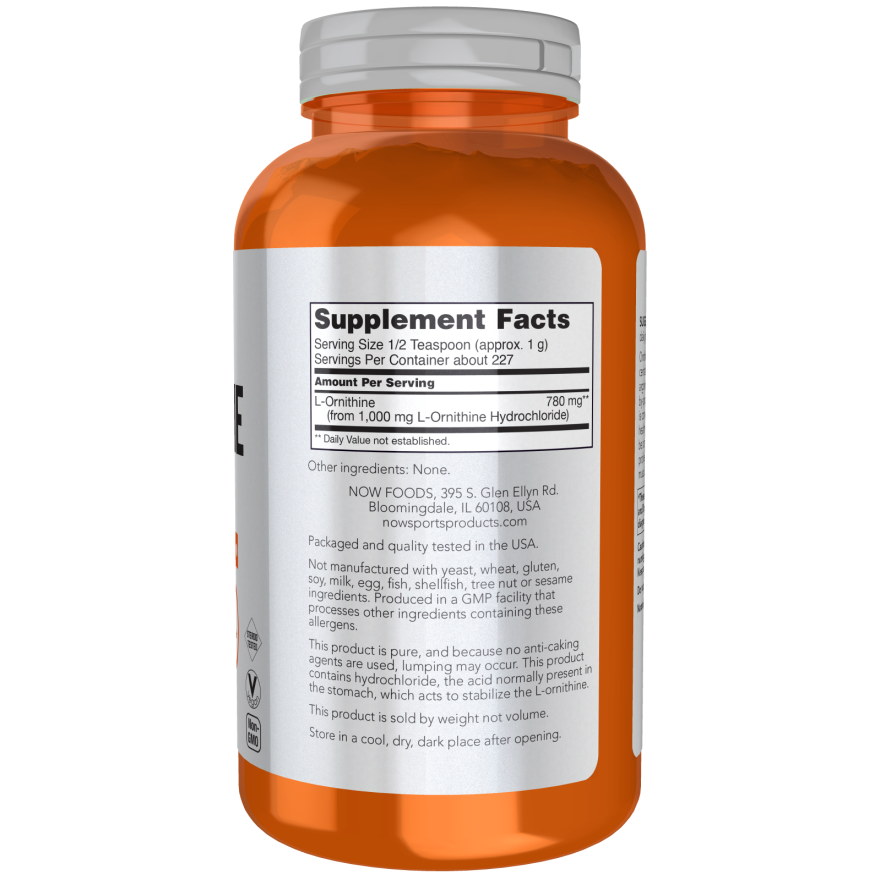 NOW Foods Sports L-Ornithine - 8 oz