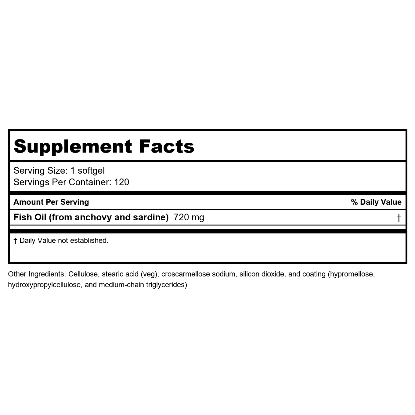 Metagenics OmegaGenics EPA-DHA 720mg -  120 Count