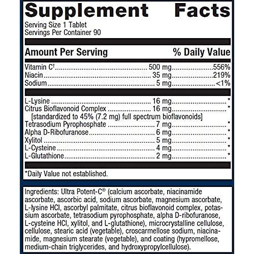 Metagenics Ultra Potent-C Vitamin C 500mg - 90 Count