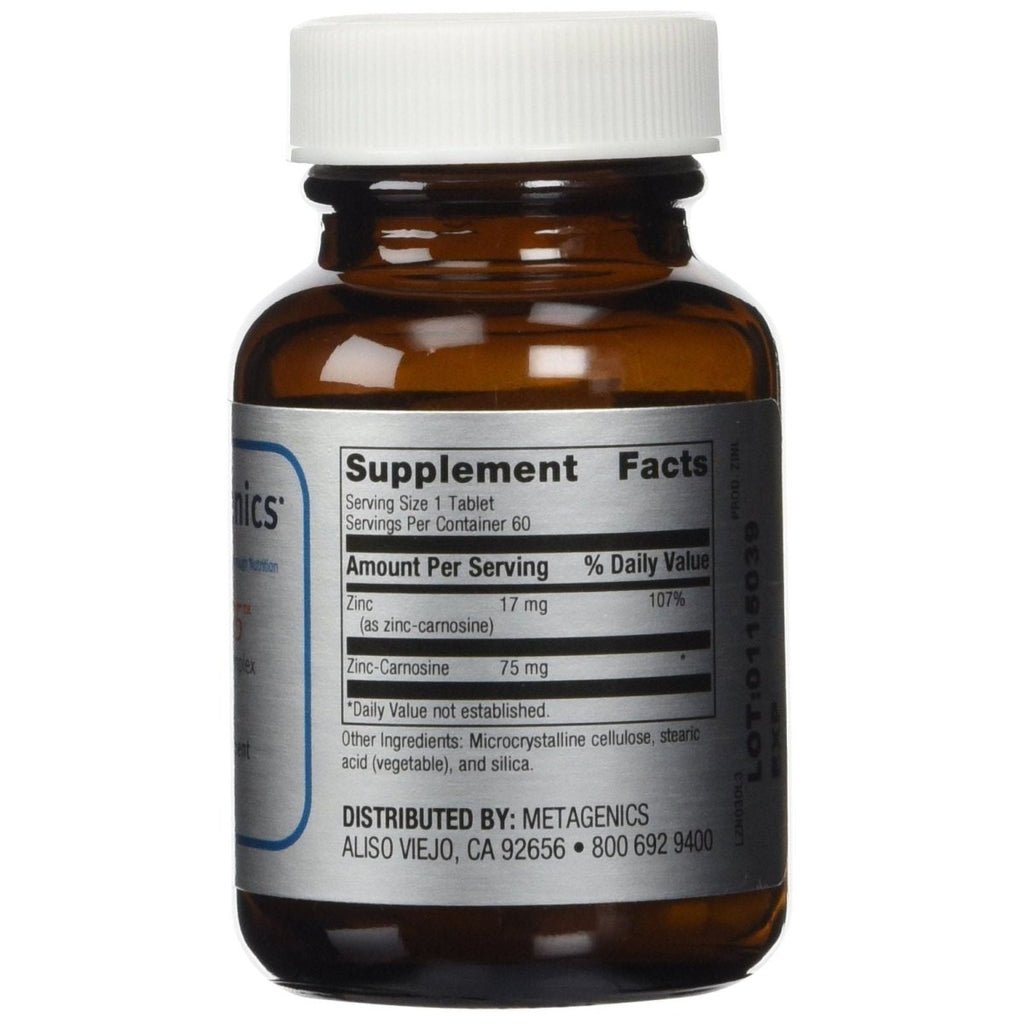 Metagenics Zinc Carnosine Complex (Formerly Zinlori 75) 60 Tablets