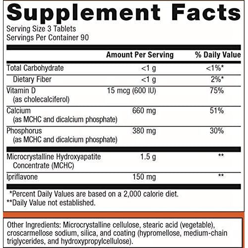 Metagenics Bone Builder Prime Tablets with Calcium, Phosphorus and Vitamin D and Ipriflavone to Help Maintain Healthy Bone Density - 90 Servings