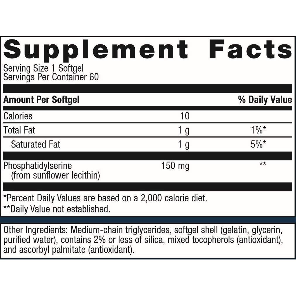 Metagenics Phosphatidylserine - Cognitive Function and Learning Support - 60 Count