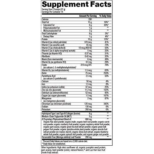 Metagenics Ketogenic Featuring MCT, Pumpkin Seed Protein, and Gum Acacia ? Phyto Moringa, 14 Servings