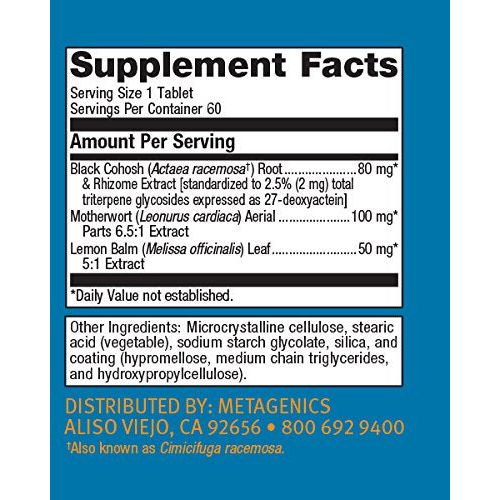 Metagenics - Black Cohosh Plus, 60 Tablets