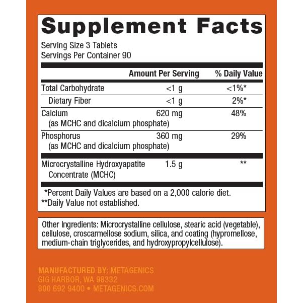 Metagenics Bone Builder Enhanced Bone Support |270 Count (Pack of 1)