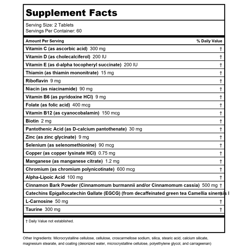 Metagenics MetaGlycemX 60 Tabs - TwinPak