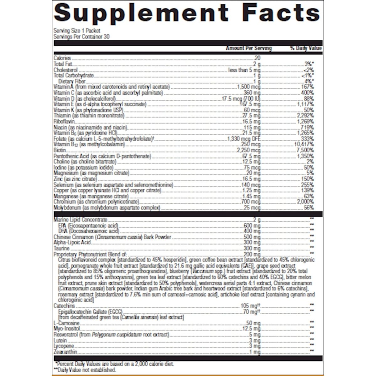 Metagenics Wellness Essentials? Healthy Balance - 30 Packets. Targeted Multifaceted Health Support