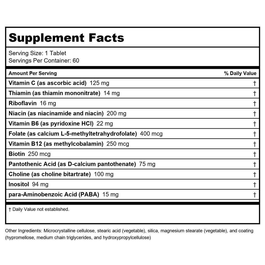 Metagenics Glycogenics - Complete, Well-Balanced B-Complex Formula - 60 Servings