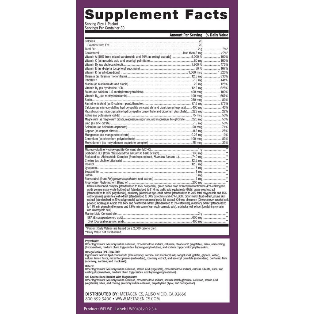 Metagenics - Wellness Essentials Women's Prime, 30 Count