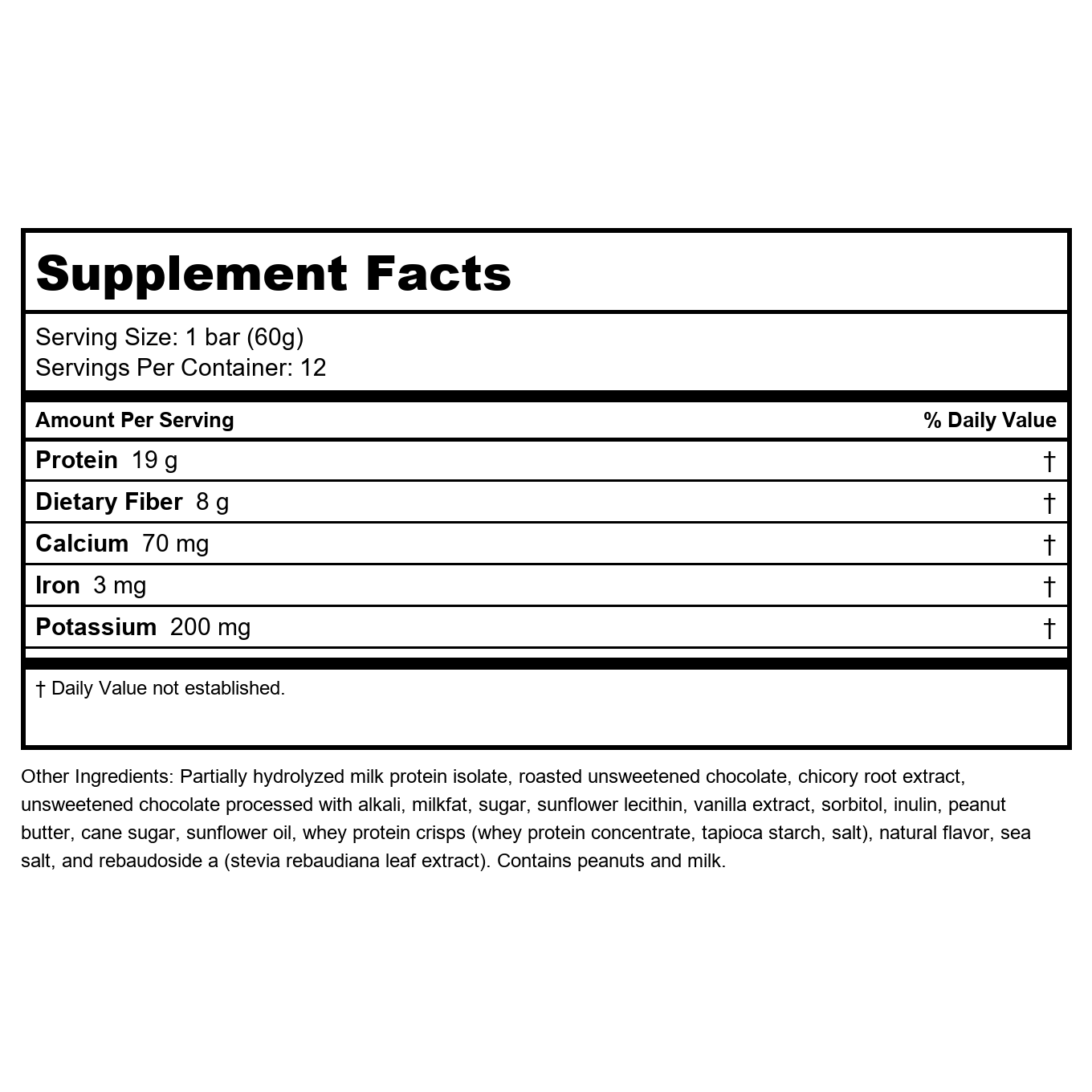 Metagenics Ultra Protein Bar - Protein Fitness Bar with 19 grams of Protein and 8 grams of Dietary Fiber, Peanut Butter Flavor, 12 Bars
