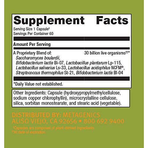 Metagenics UltraFlora Spectrum - Daily Probiotic - Gastrointestinal & Immune Support | 60 Count