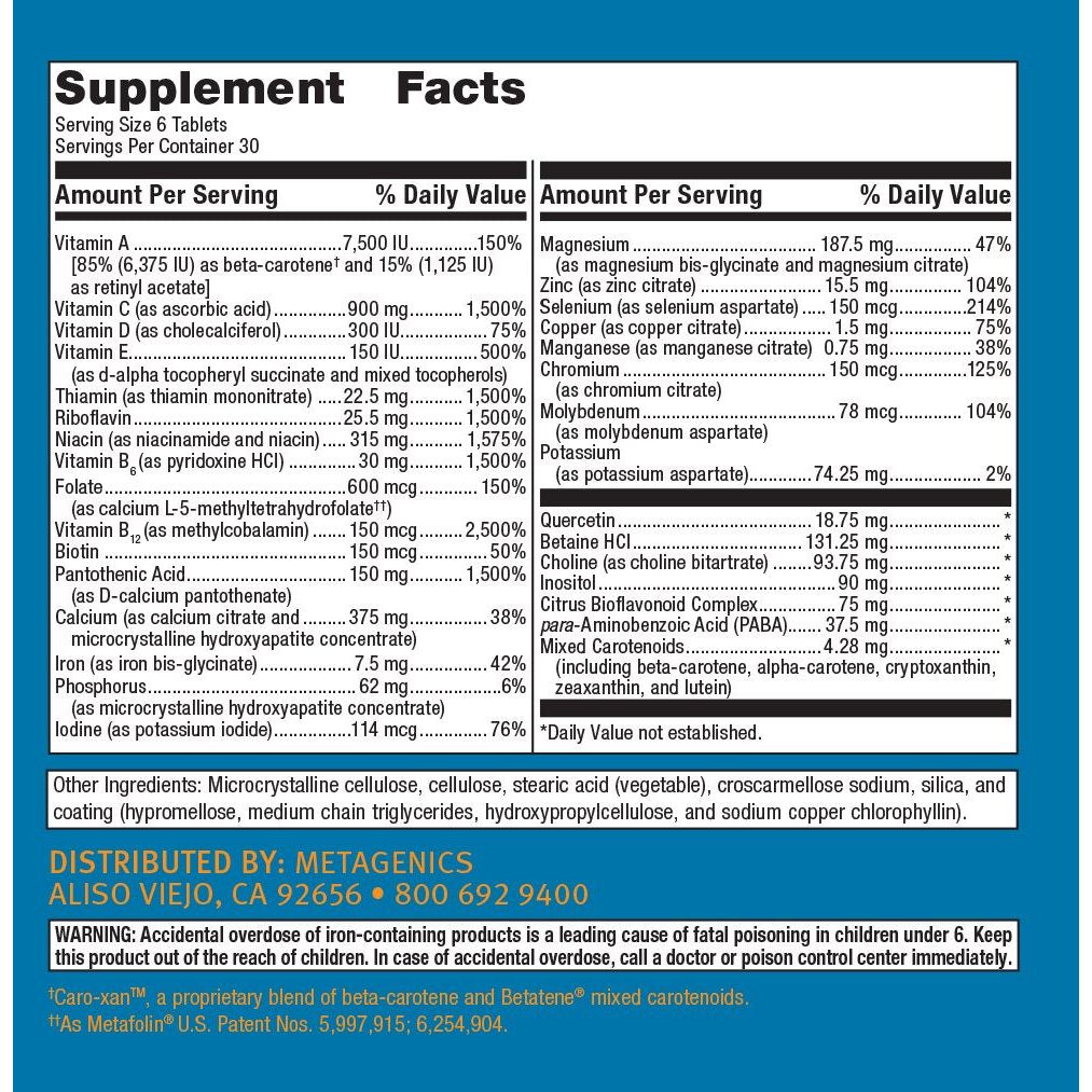 Metagenics Multigenics? Intensive Care ? Advanced Nutritional Support Designed for Optimal Health* ? 30 Servings
