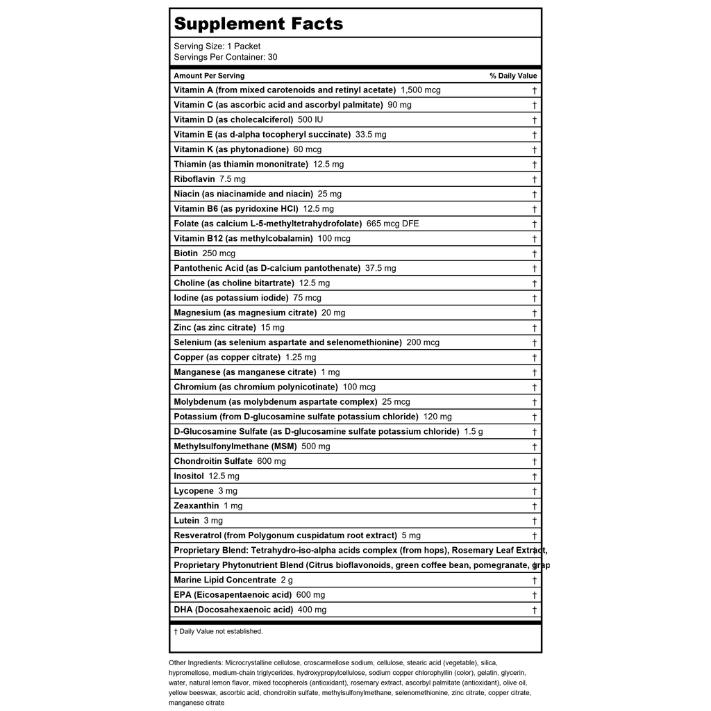 Metagenics Wellness Essentials? Active ? Targeted Joint Support* ? 30 Daily Packets