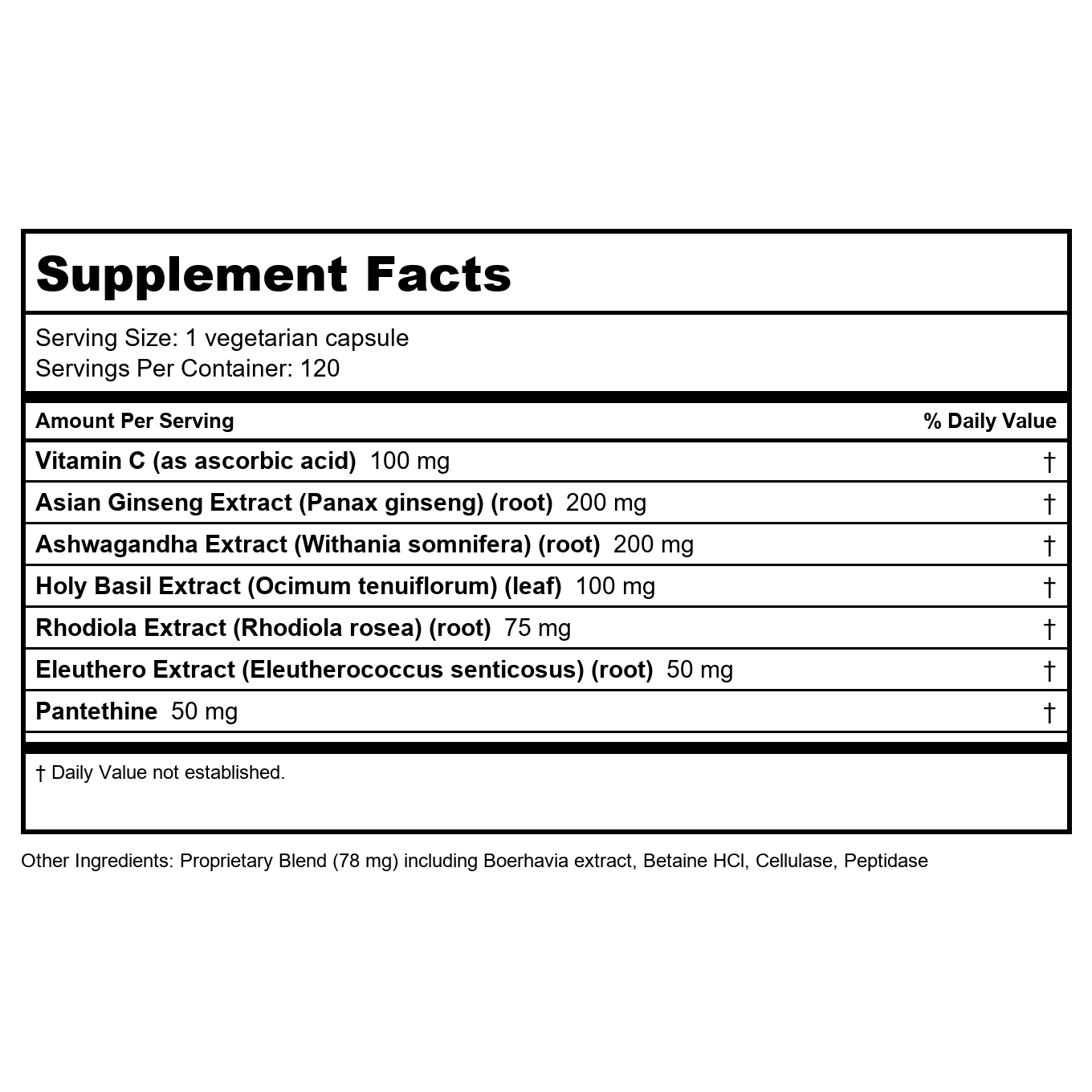 Apex Energetics Adaptocrine XL 120 Capsules (K-124)