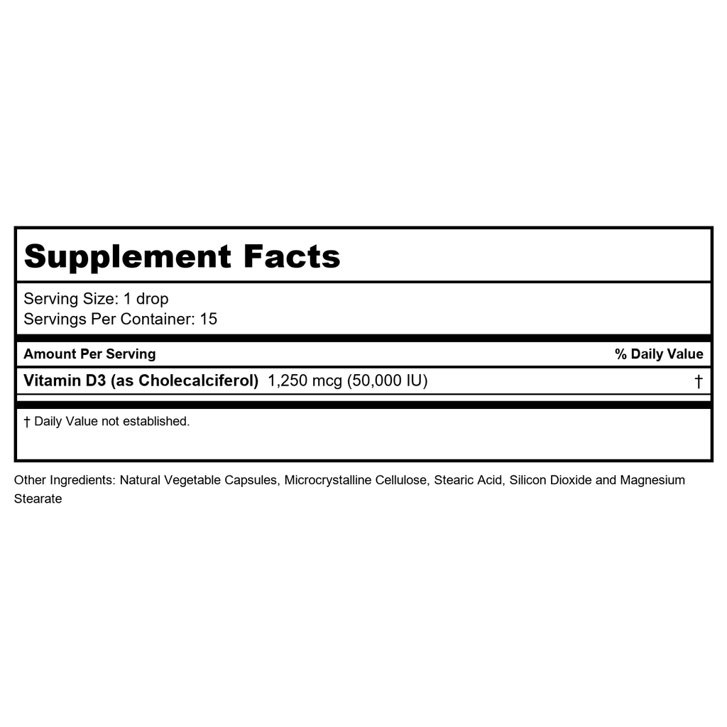 Ortho Molecular - Liquid Vitamin D3 with K2 - 1 OZ Liquid