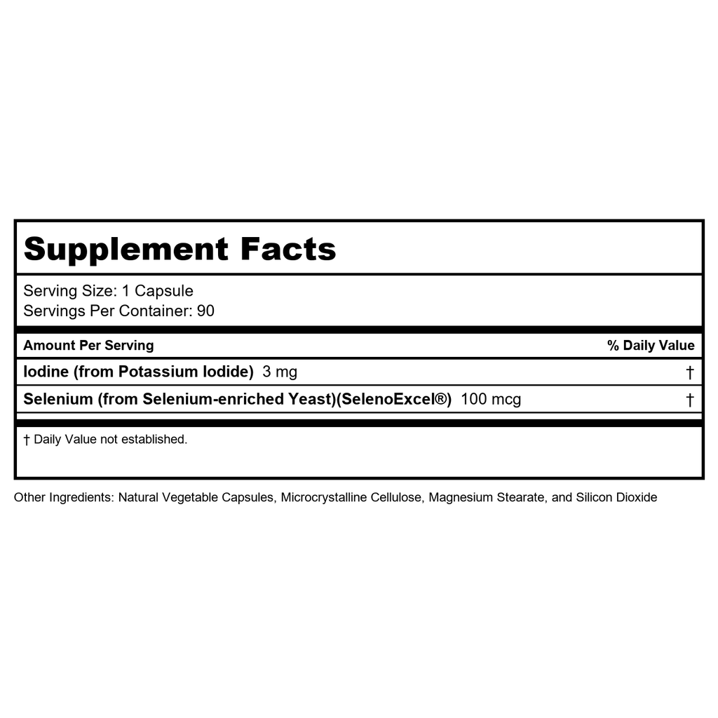 Ortho Molecular Products - Seleno-Iodide 90 Capsules