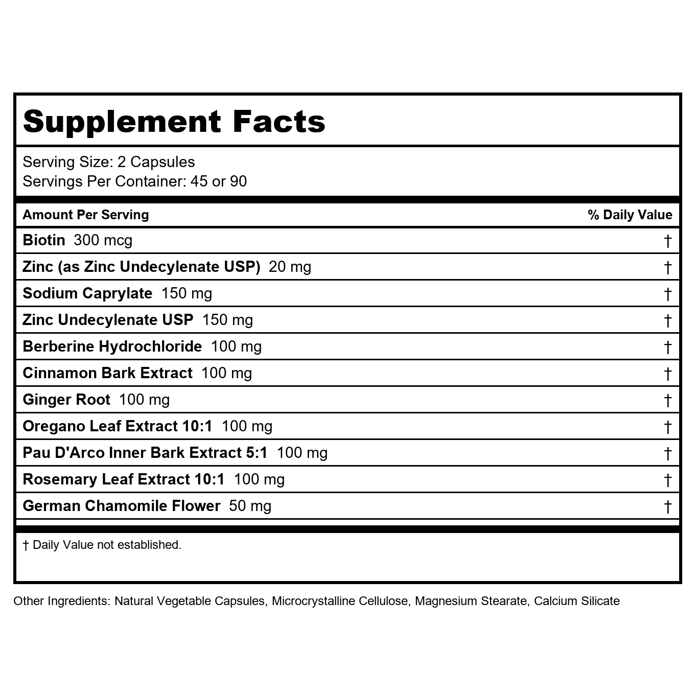 Ortho Molecular Products Candicid Forte Capsules, 90 Count