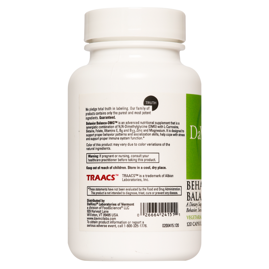Davinci Labs - Behavior Balance-Dmg 120 Vcaps