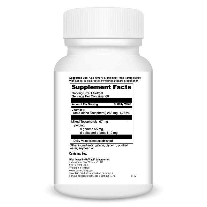 DaVinci Labs - Natural Mixed Tocopherol E-400