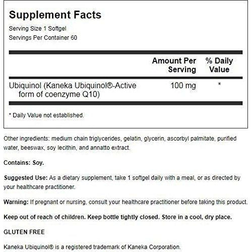 Davinci Labs Ubiquinol 100 mg 60 Softgels
