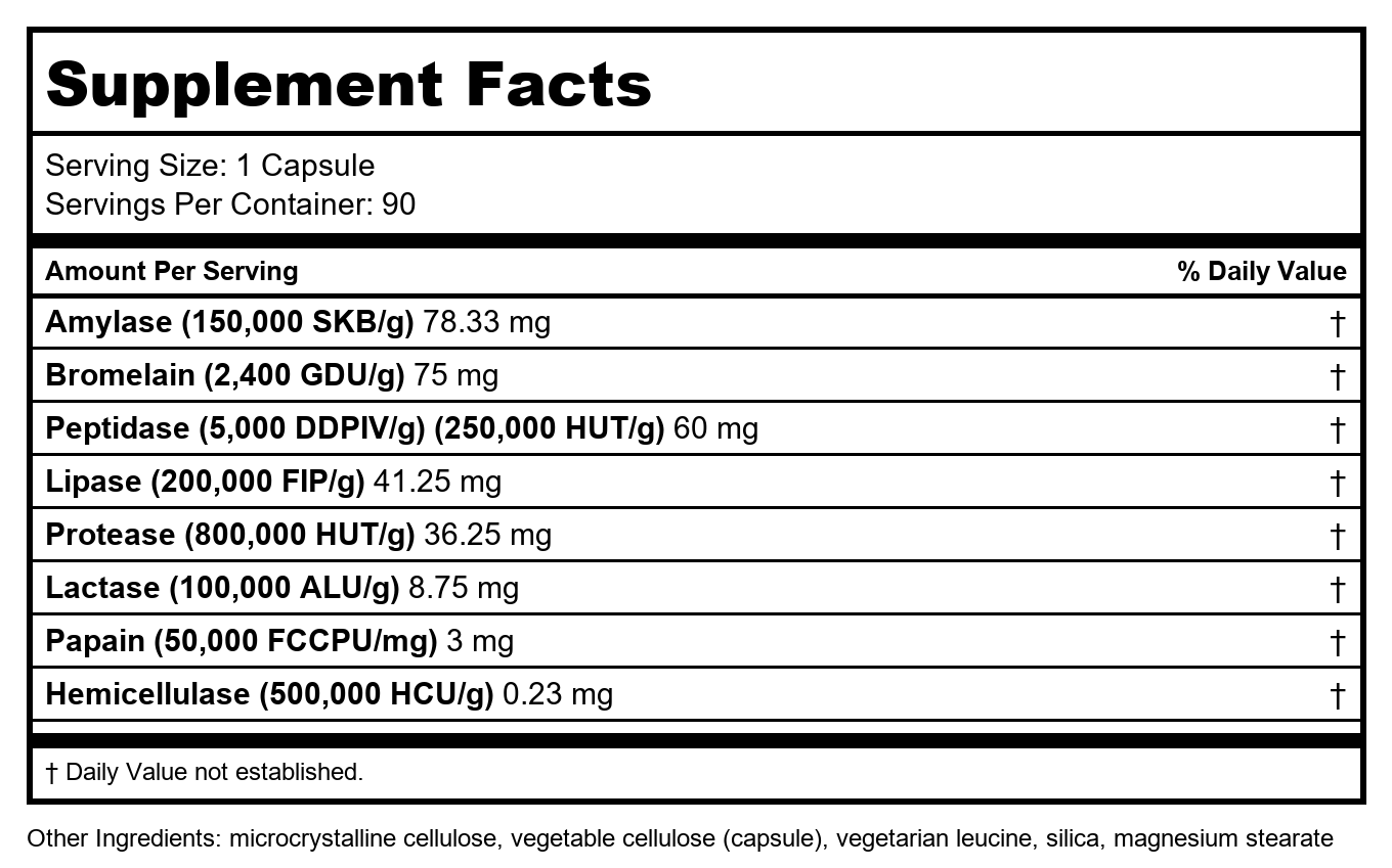 Davinci Labs - Digenzyme 90 vcaps [Health and Beauty]