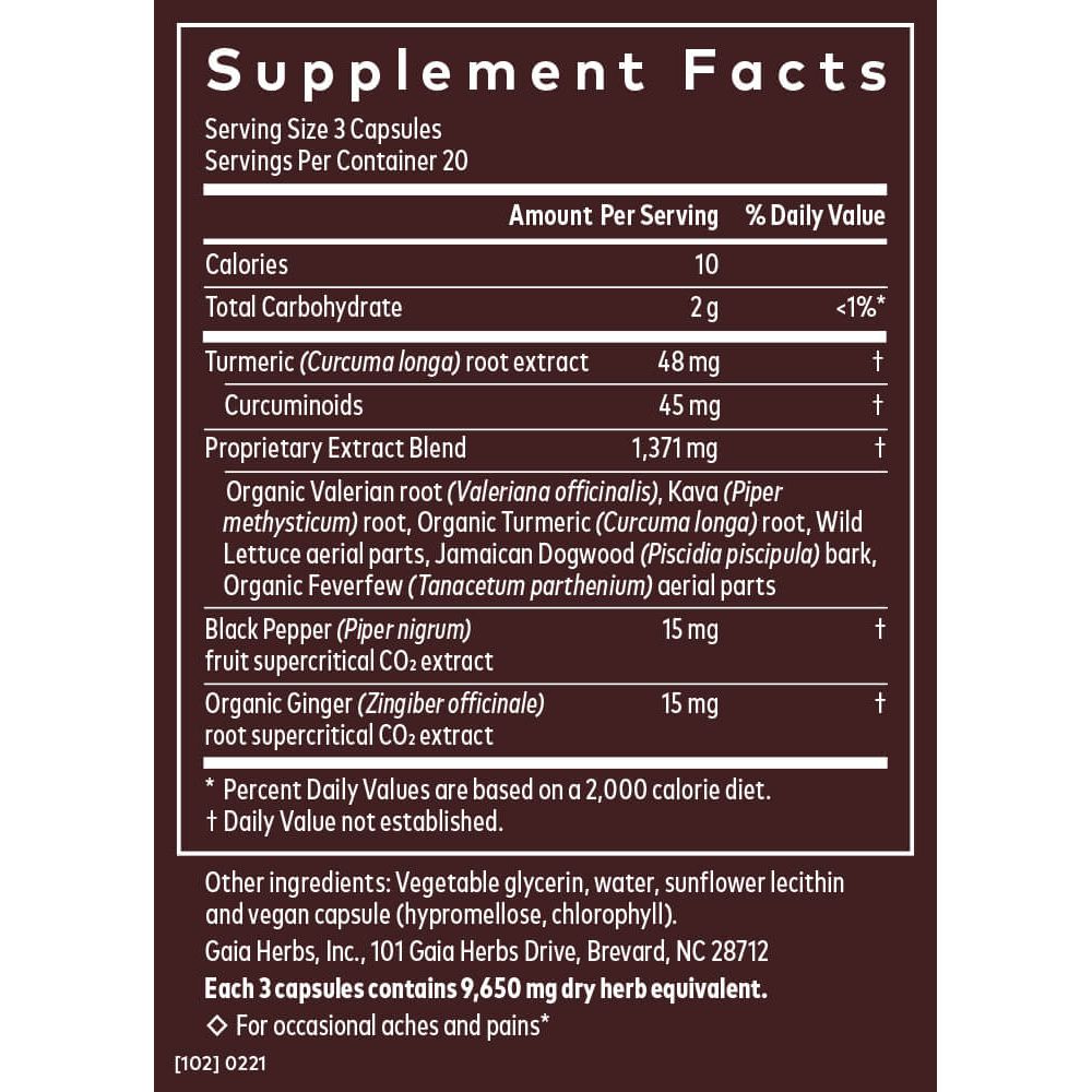 Turmeric Supreme, Joint 60 Caps by Gaia Herbs (Pack of 3)
