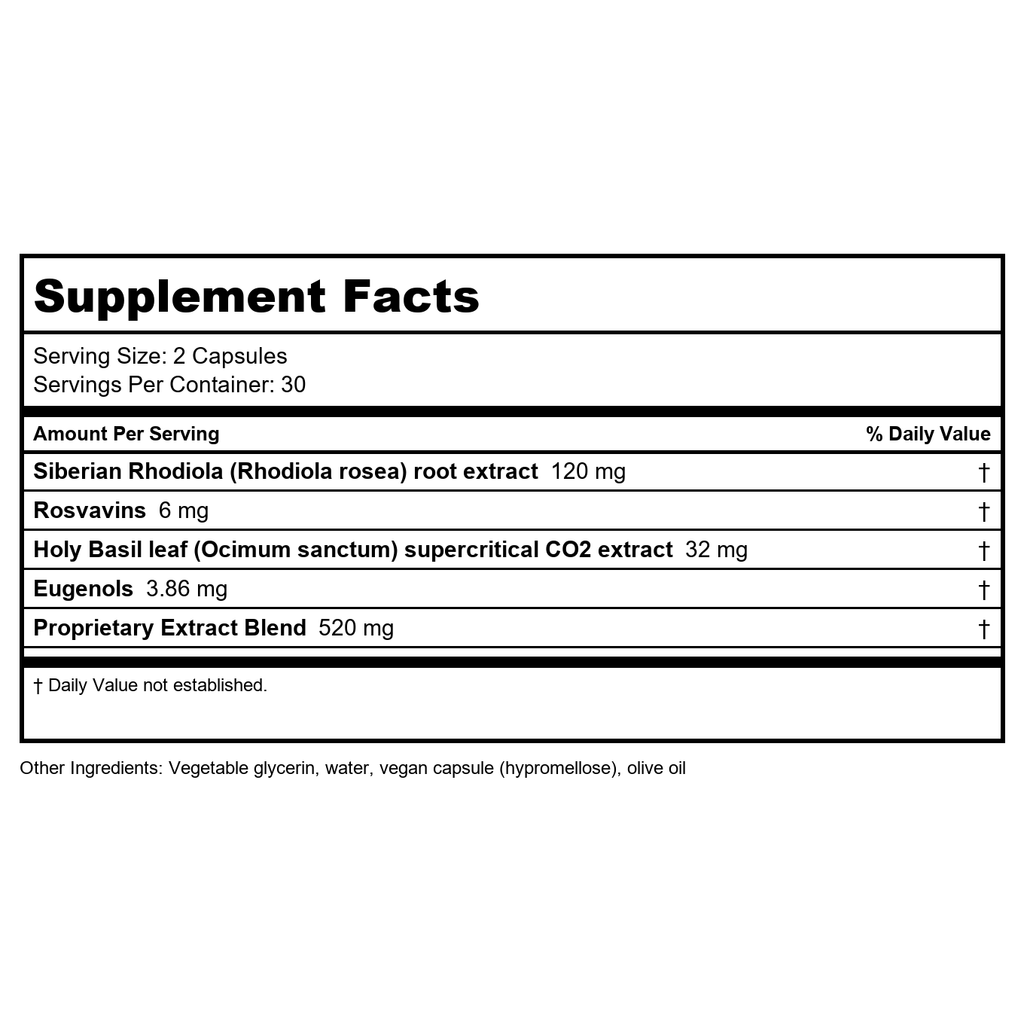 Gaia PRO Daytime HPA - 60 Vegan Liquid Phyto-Capsules (30 Servings)