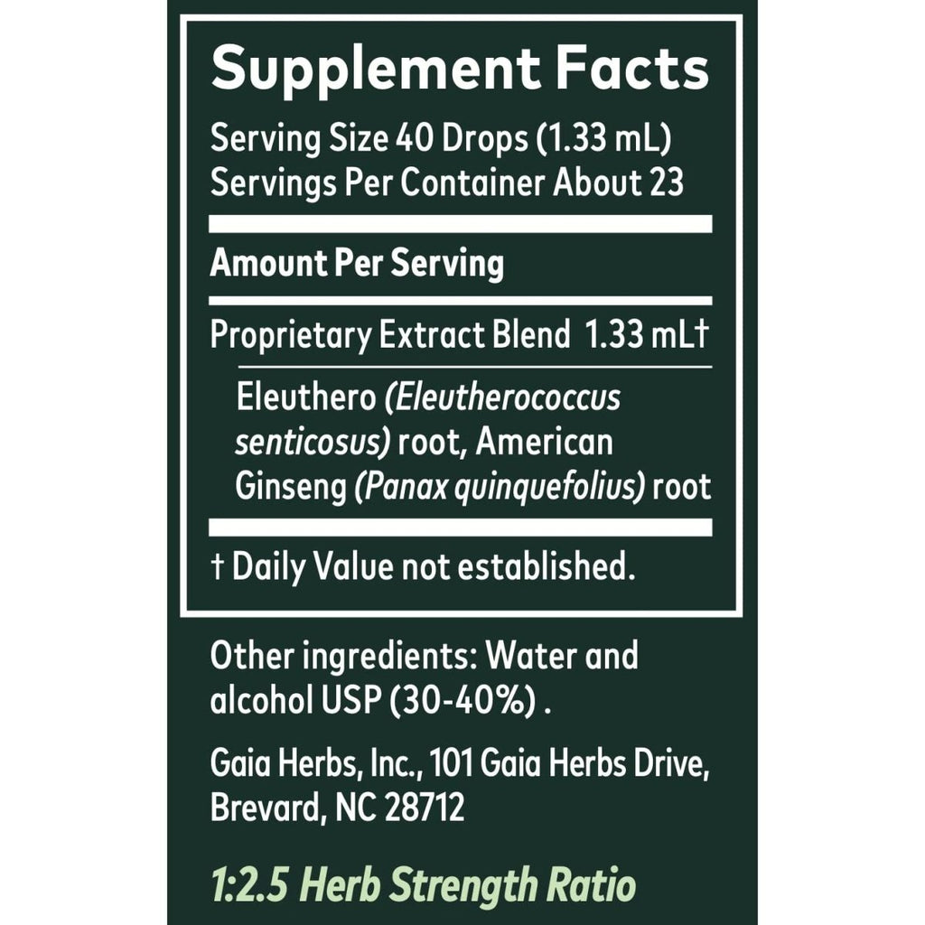Gaia Hrebs Ginseng Supreme Supplements, 1-Ounce