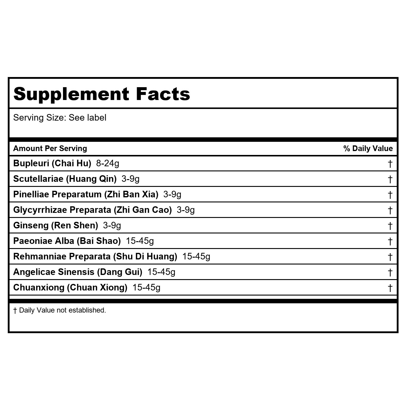 Kan Herb Alembic Herbals Bupleurum and Four Substance Decoction 4 Ounce