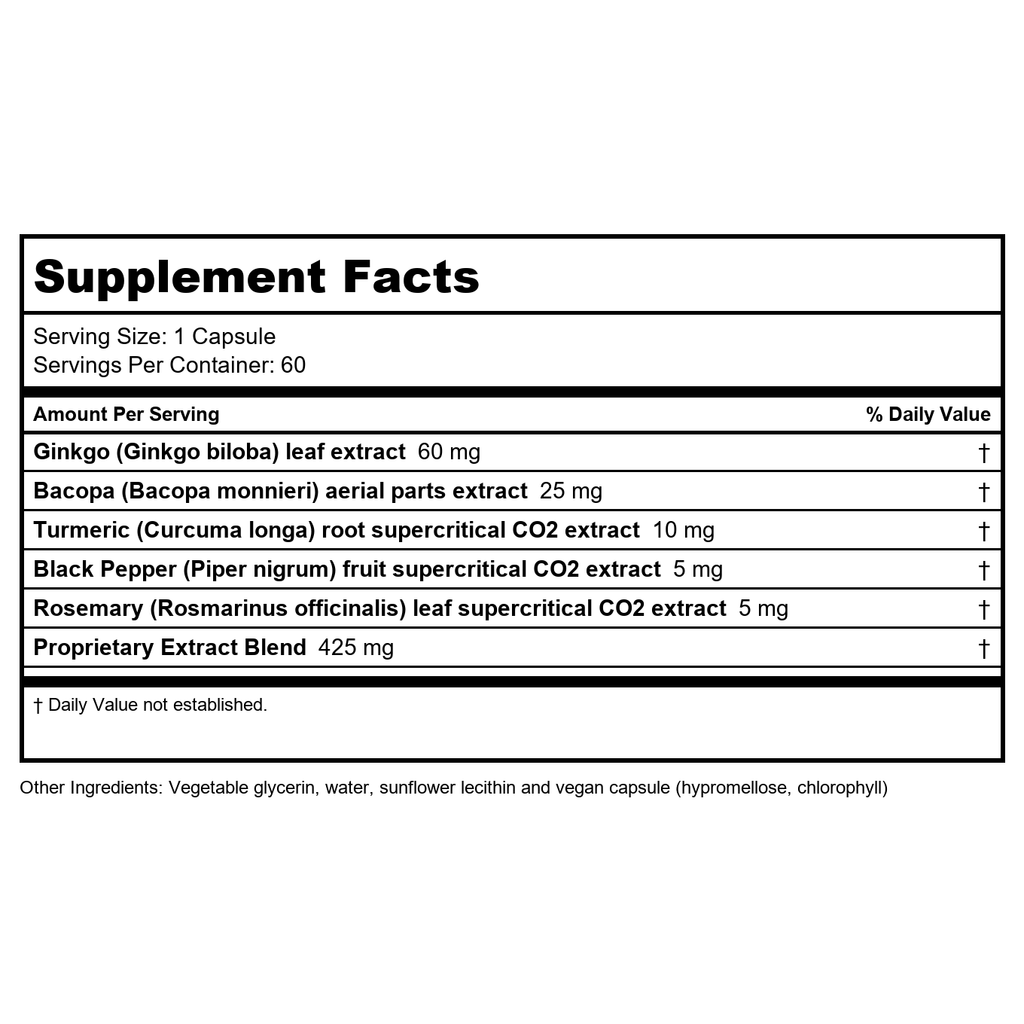Gaia PRO Brain Daily NF-kB Formula -60 Vegan Liquid Phyto-Capsules (60 Servings)