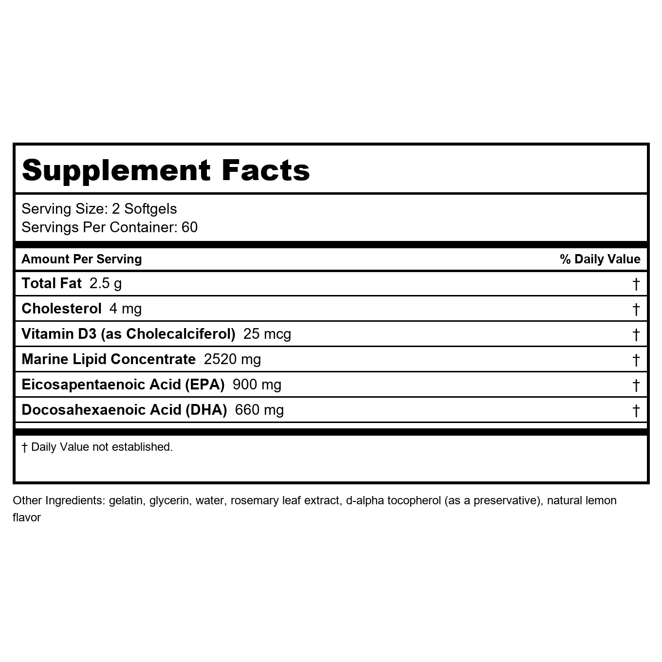 DaVinci Laboratories Omega-3 1000 - 90 Enteric Coated Softg (Quantity of 2)