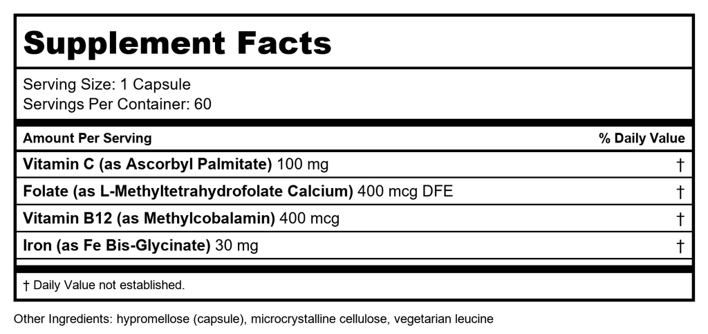 DaVinci Laboratories - Iron Bis-Glycinate - 60 Vegetarian Capsules by Unknown
