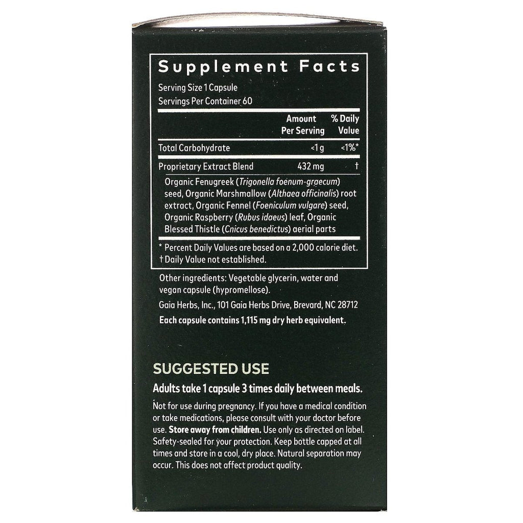 Gaia Herbs, Lactation Support Phyto, 60 Veggie Capsules