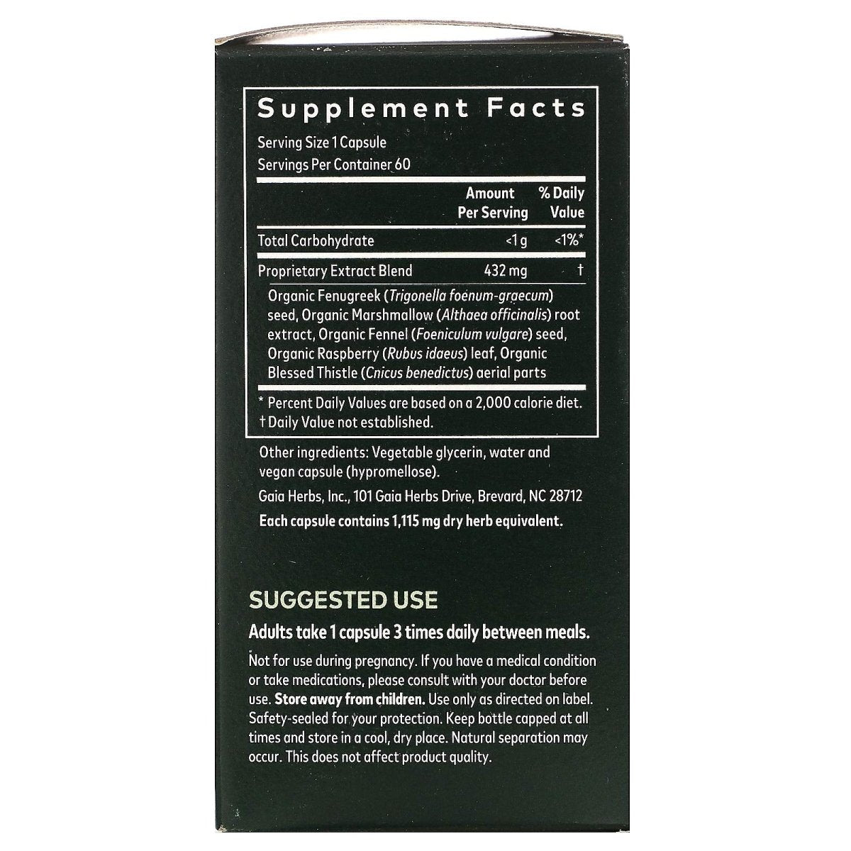 Gaia Herbs, Lactation Support Phyto, 60 Veggie Capsules