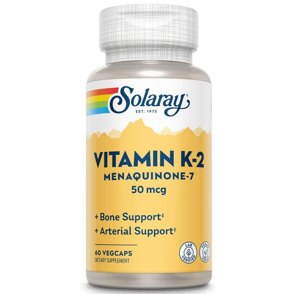 Solaray K-2 Mk-7 50 mcg VCapsules - 60 Count