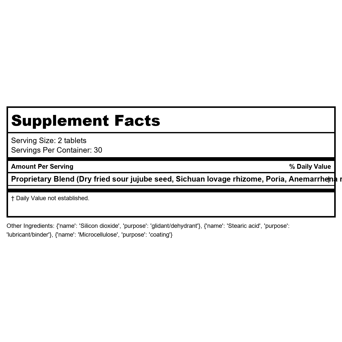 Kan Herb Traditionals Zizyphus Sleep Formula 60 Tablets
