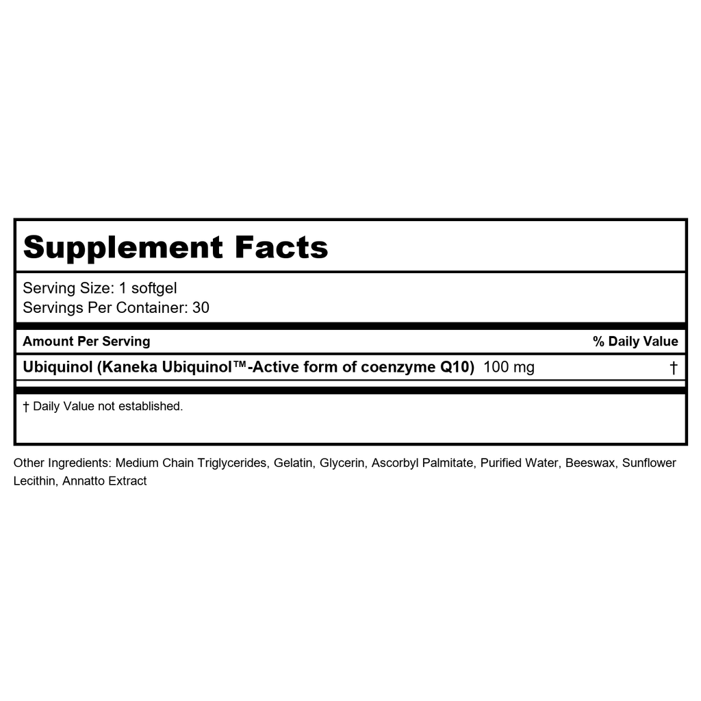 Davinci Labs Ubiquinol 100 mg 30 softgels