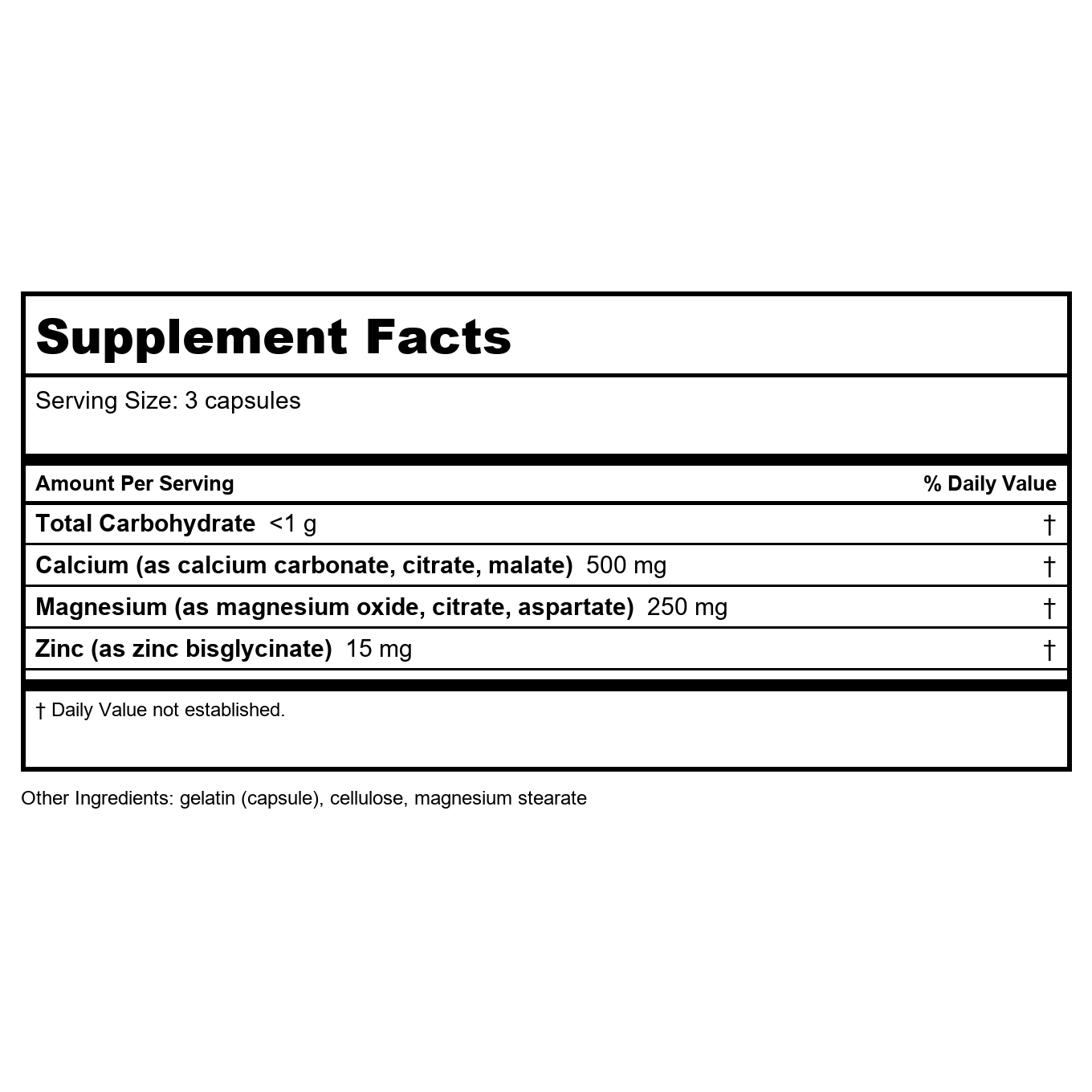 Nature'S Way Calcium Magnesium & Zinc 100 Cap