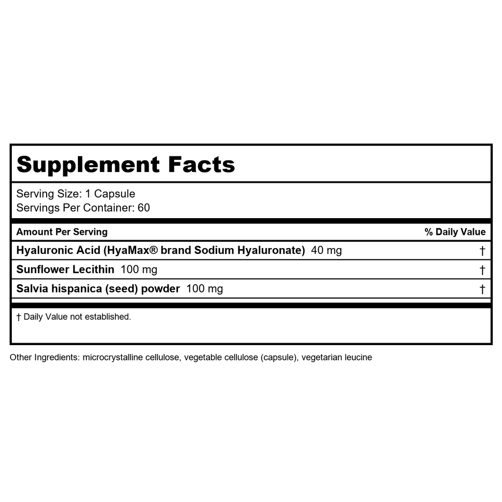 DaVinci Laboratories of Vermont Hyaluronic Acid (2985.60) - 60 Vegetarian Capsules