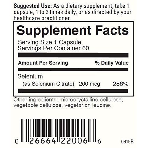 Selenium Citrate 60 VegiCaps