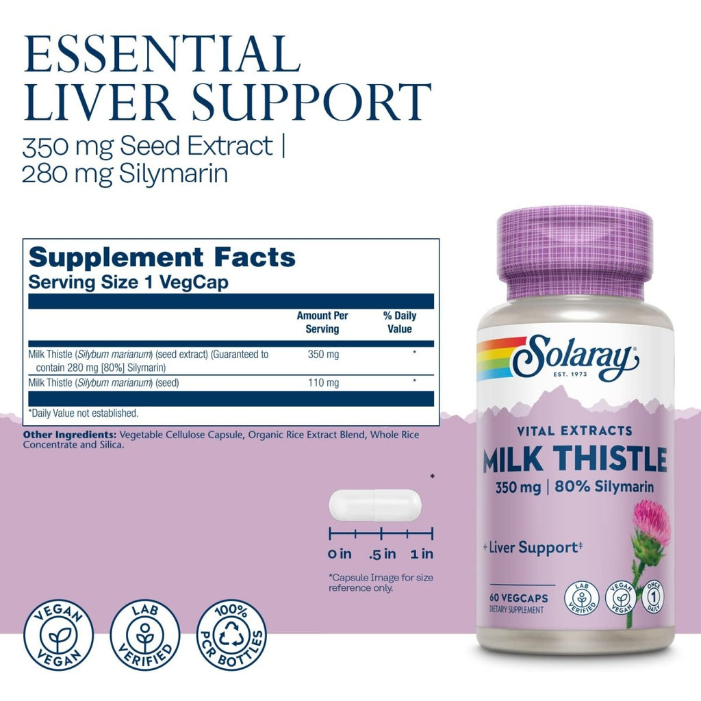 SOLARAY Milk Thistle, 60 CT  10679